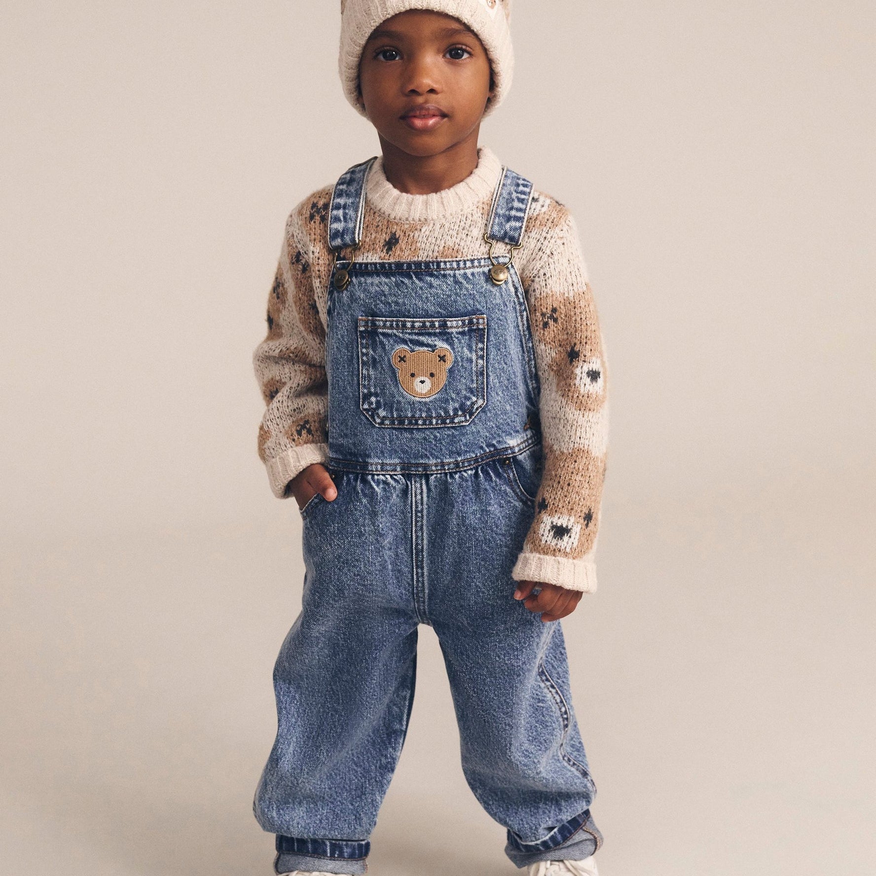 ECRU HUXBEAR KNIT BEANIE