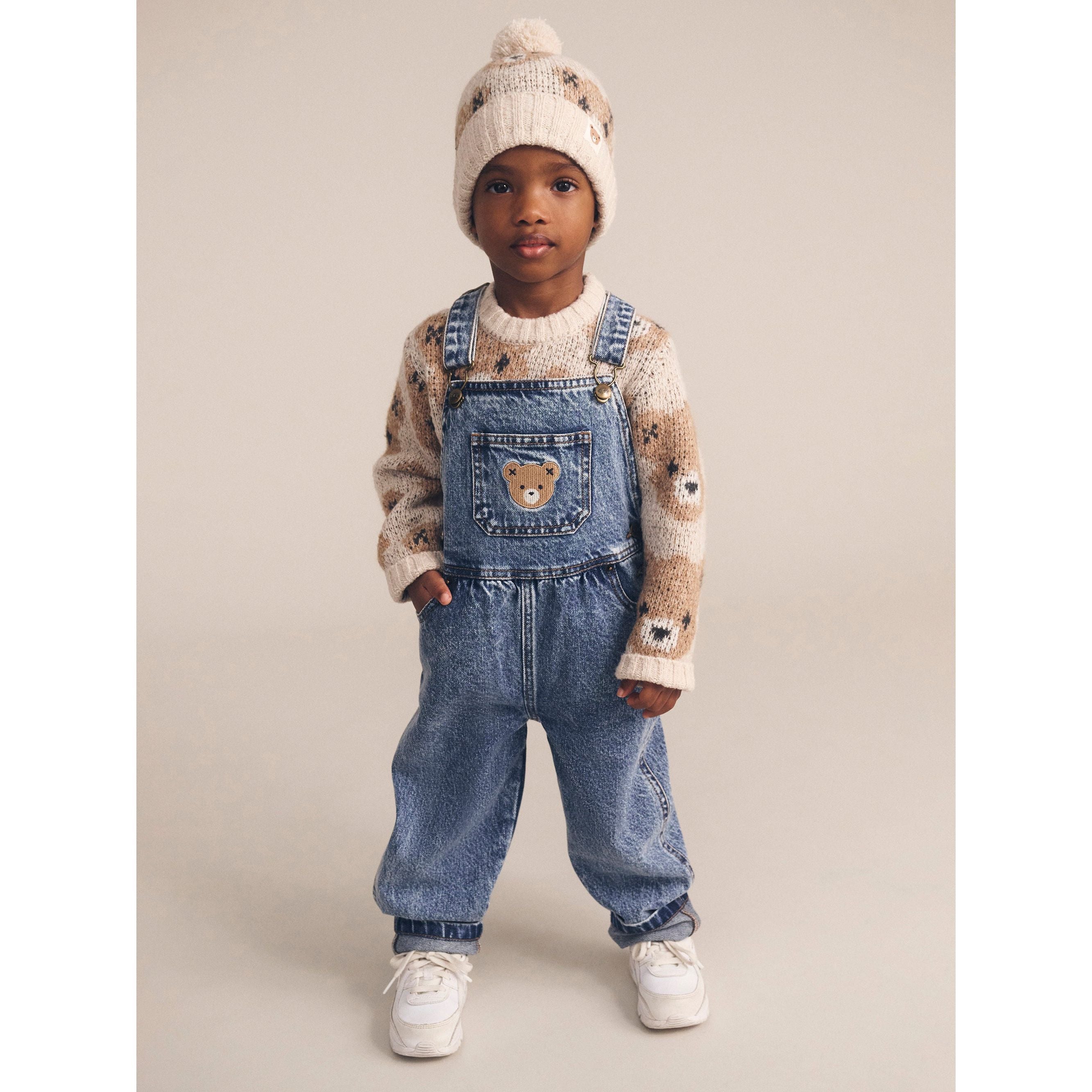 ECRU HUXBEAR KNIT BEANIE
