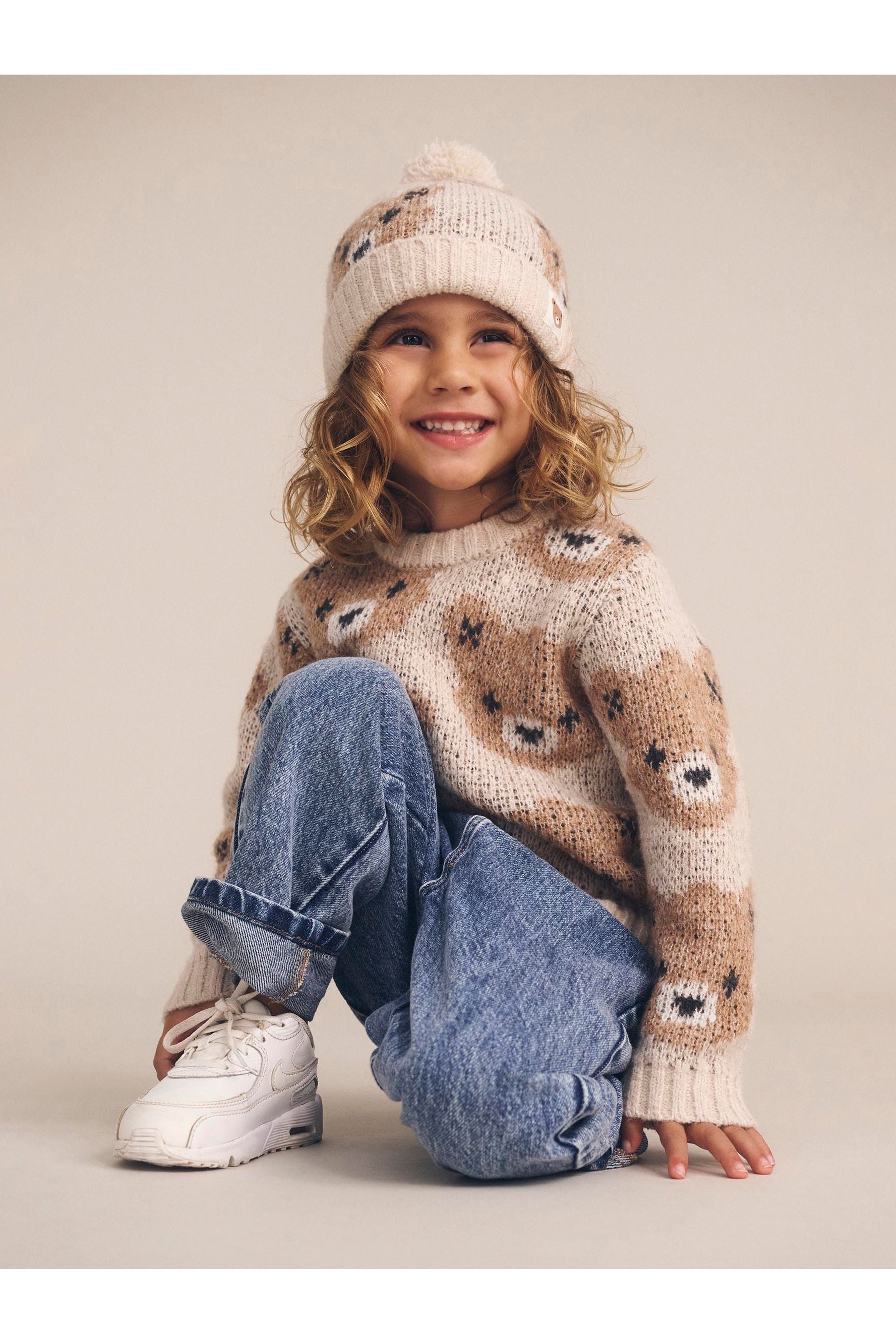 ECRU HUXBEAR KNIT BEANIE