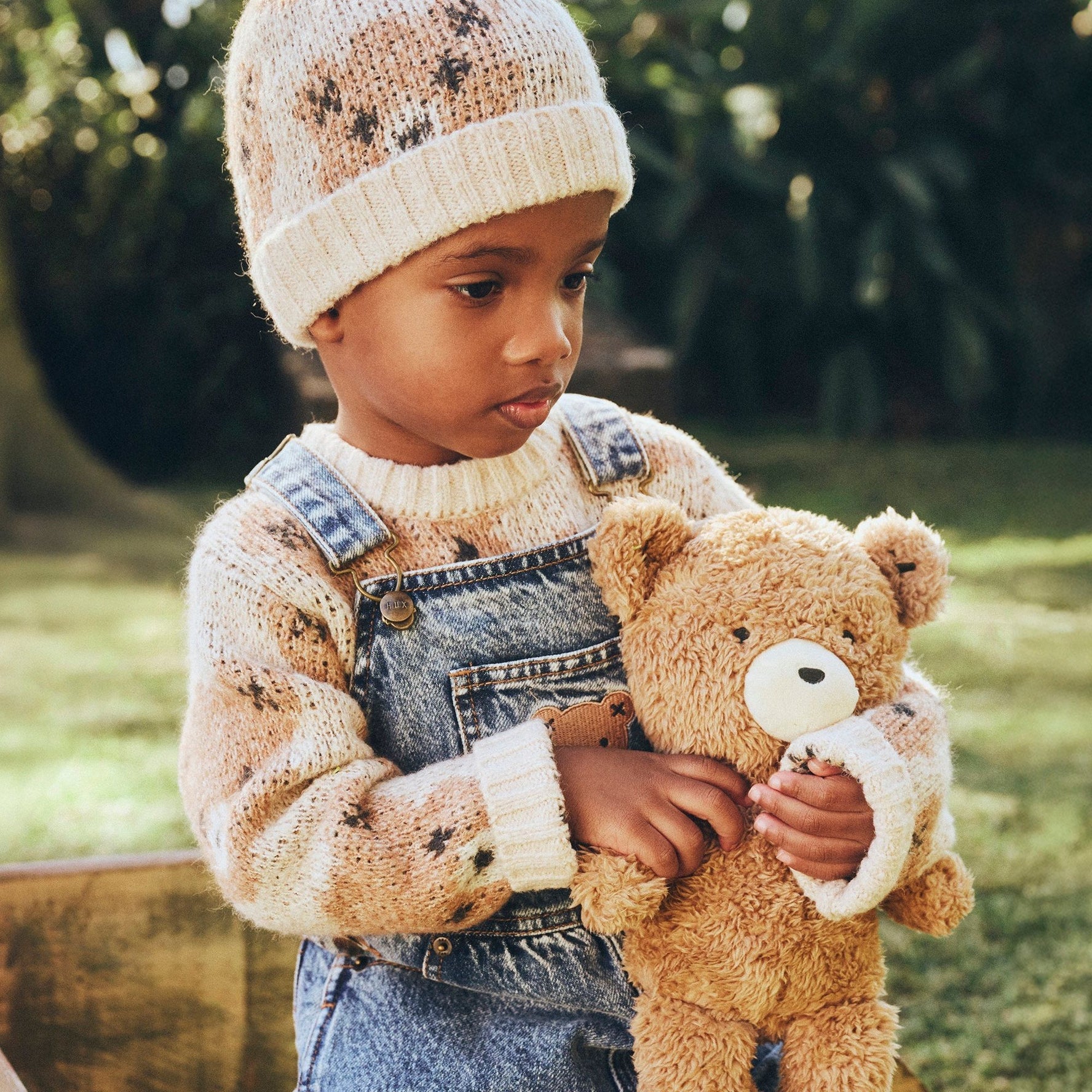 ECRU HUXBEAR KNIT BEANIE