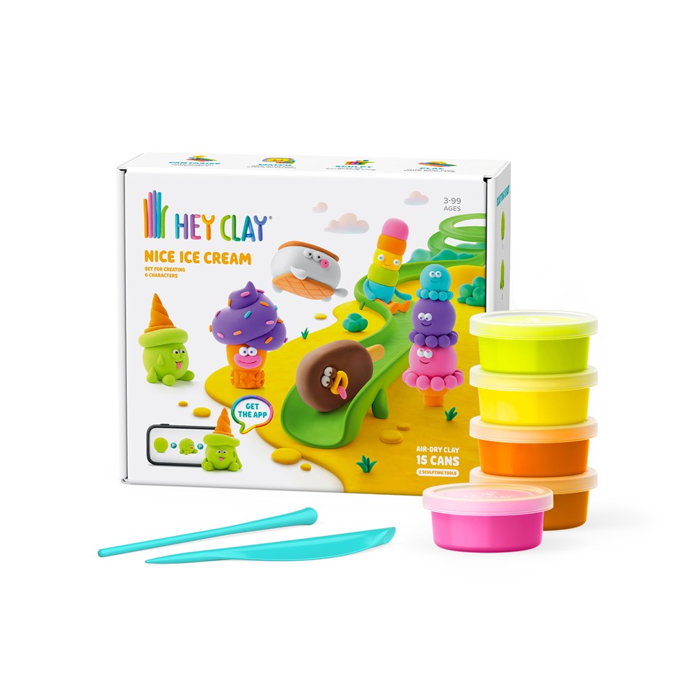 HEY CLAY ICE CREAM SET - 15 CANS