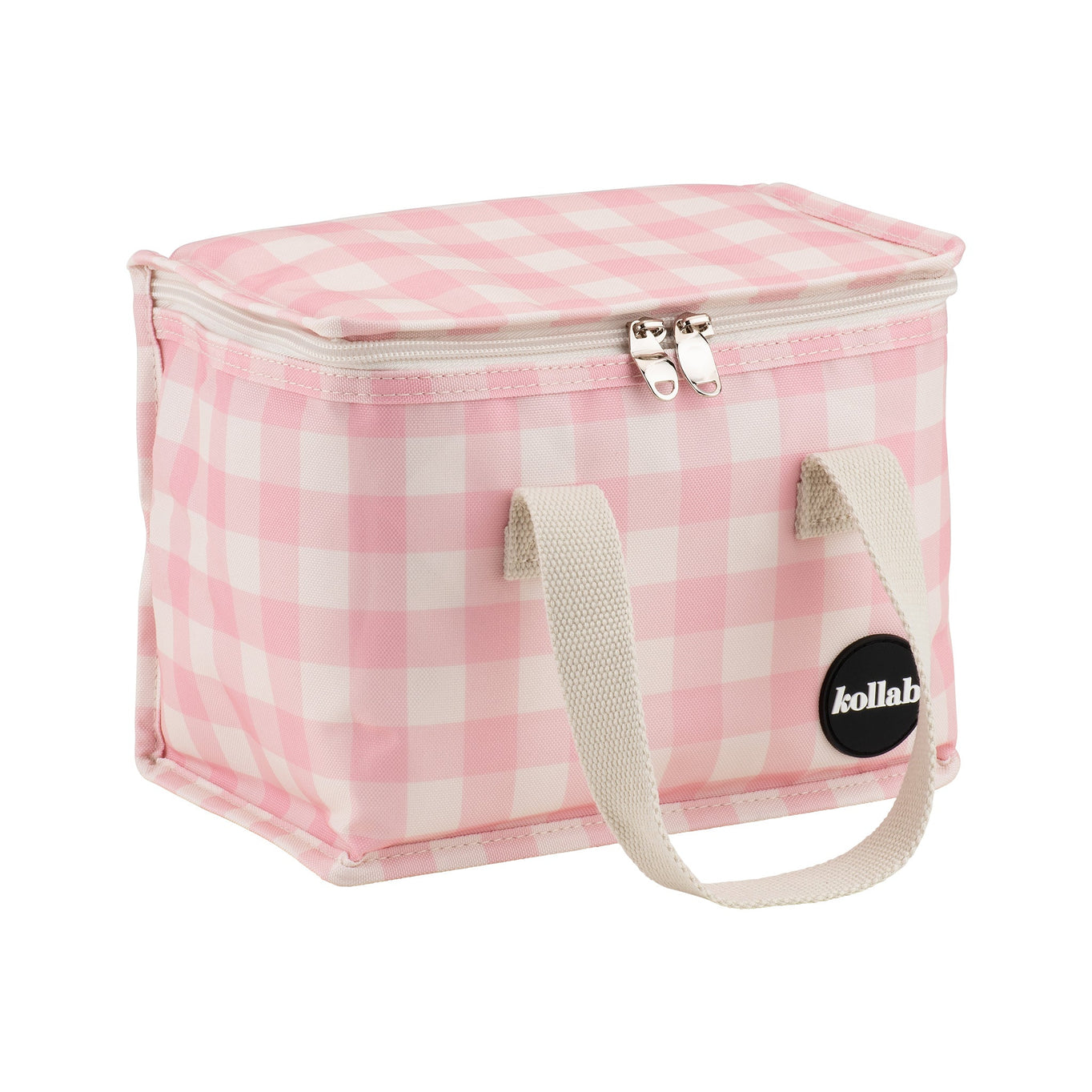 Kollab Holiday Lunch Box - Candy Pink Check