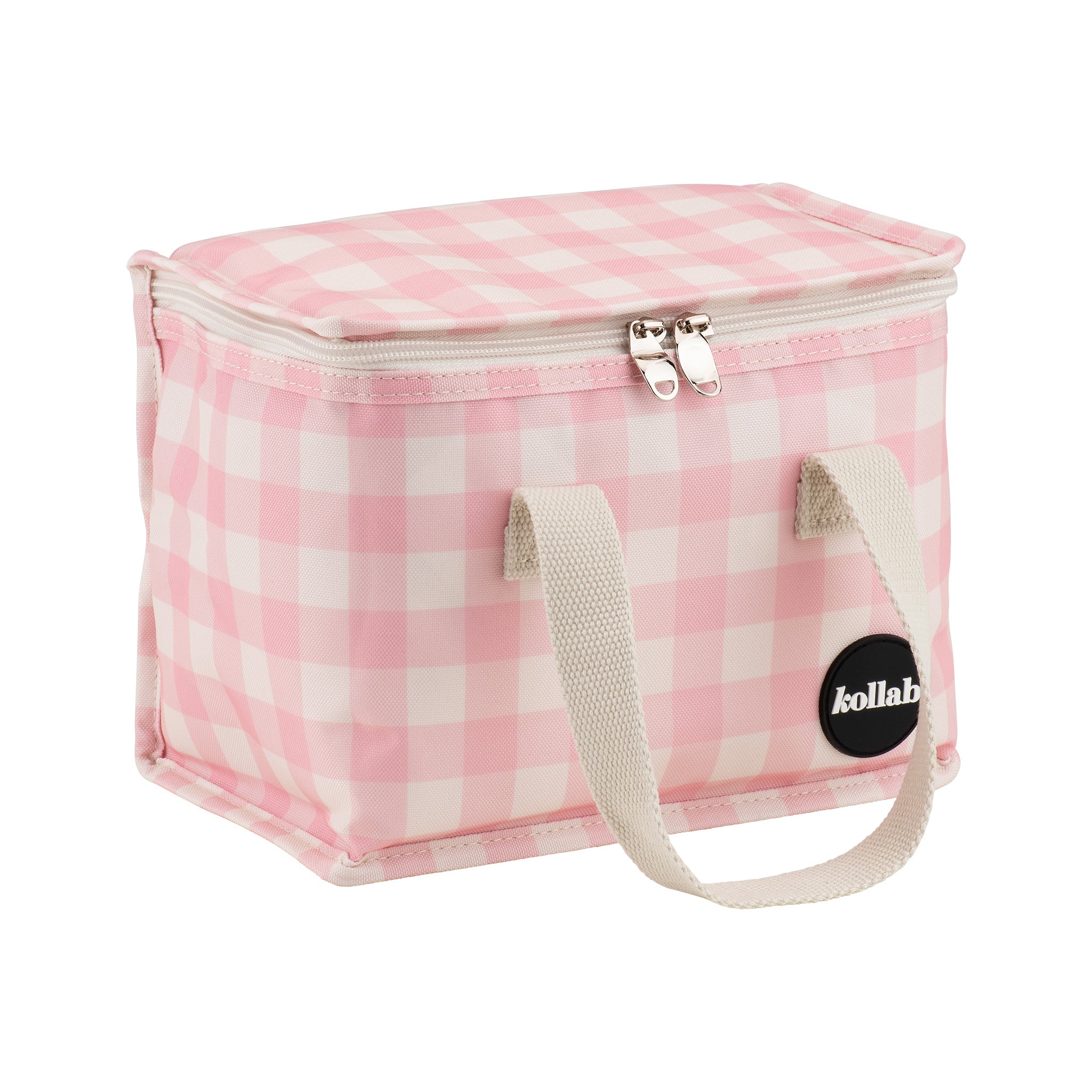 Kollab Holiday Lunch Box - Candy Pink Check