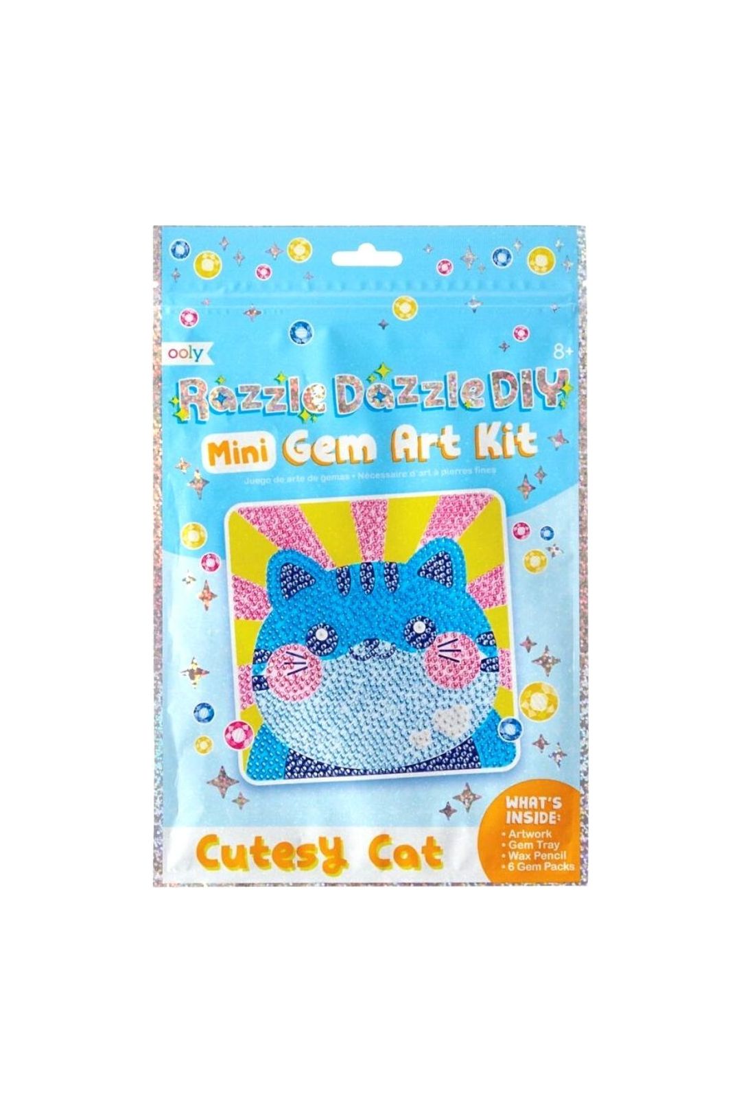 Razzle Dazzle Mini DIY Gem Art Kit - Cutesy Cat