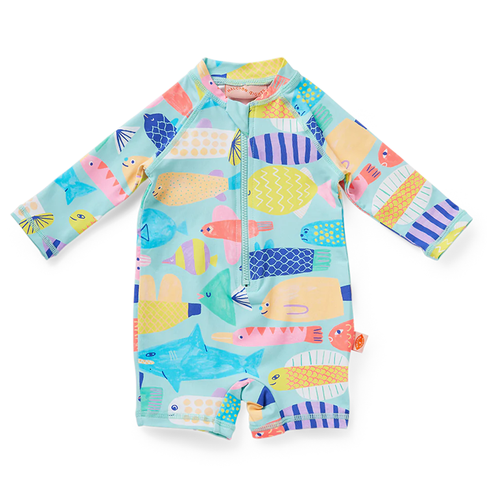 Baby Super Suit - Rainbow Reef - L/S