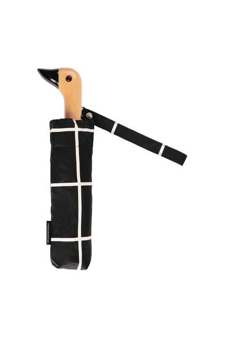 Duck Umbrella -Black Grid