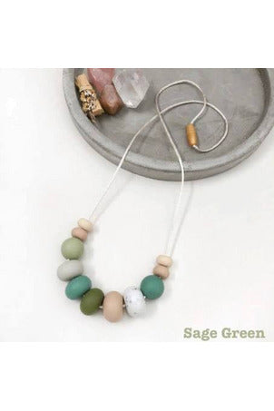 NALA Silicone Necklace - Sage Green