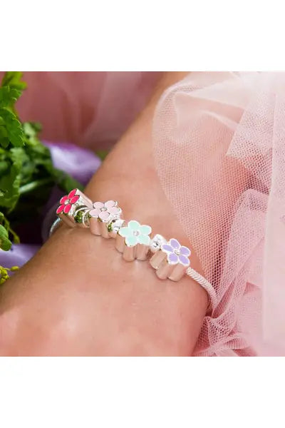 Petite Fleur Bouquet Charm Bracelet