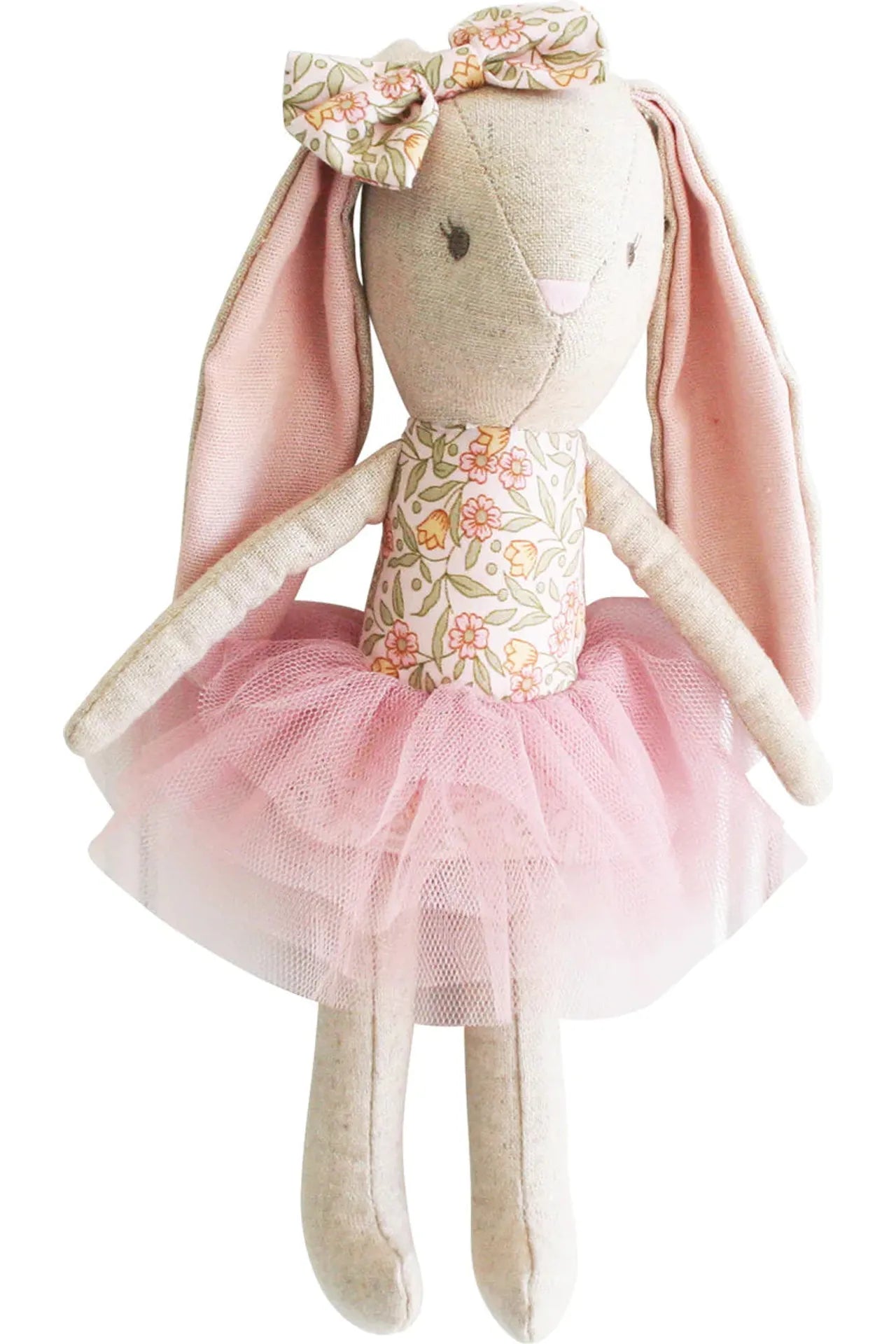 Linen Baby Pearl Bunny  - Blossom Lily Pink - 26cm