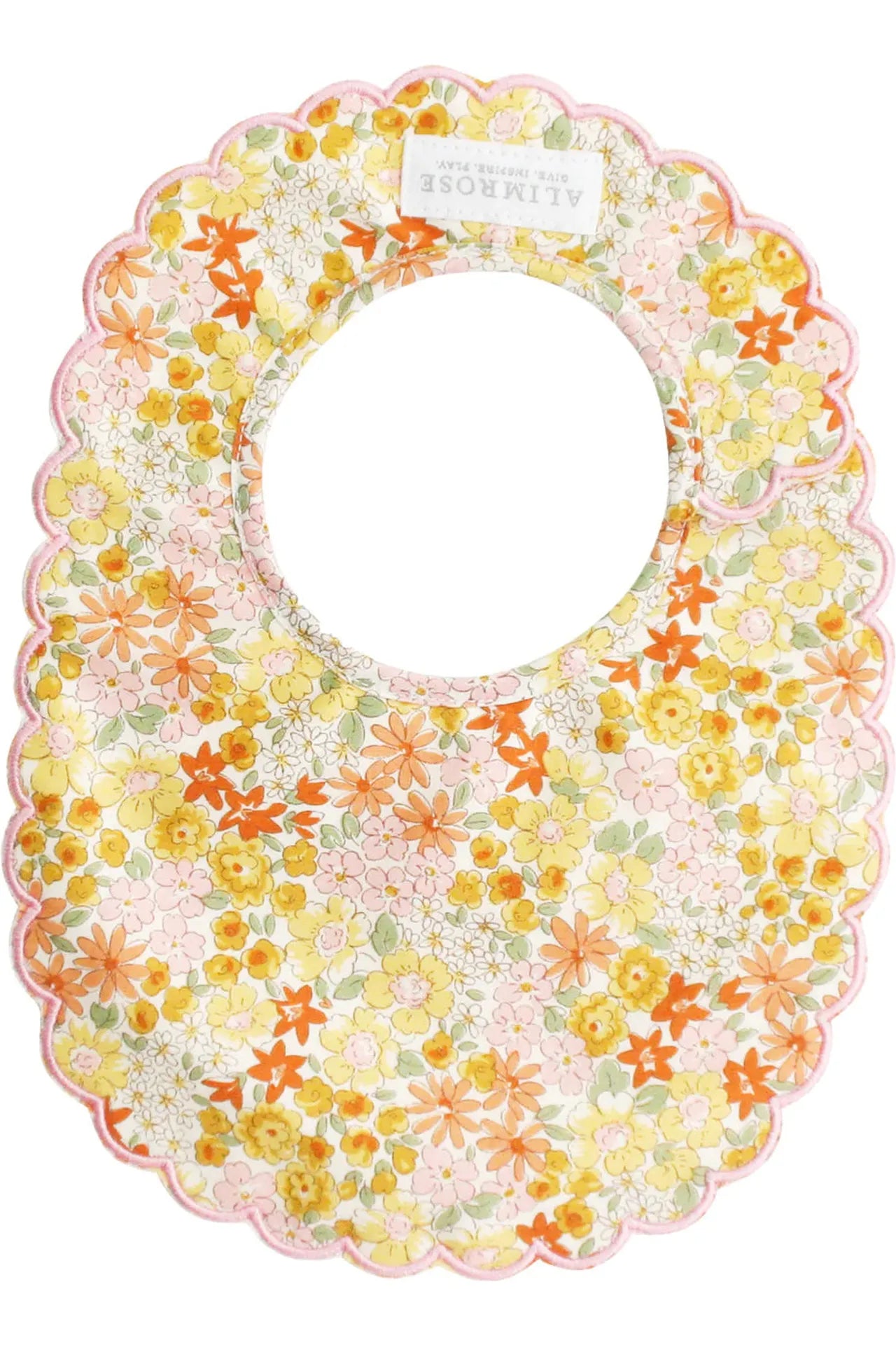 Scallop Bib - Sweet Marigold