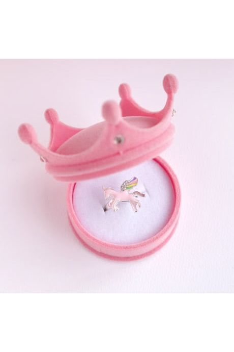 Celestial Unicorn Ring in Crown Box