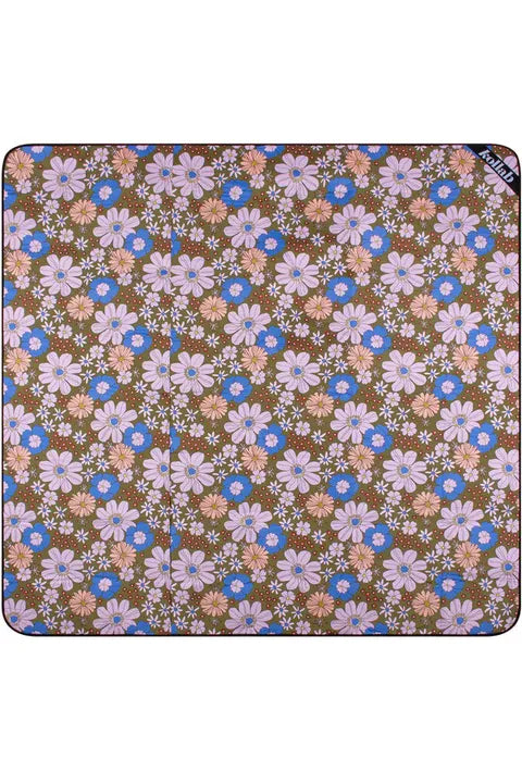Kollab Picnic Mat - Blue Flowers