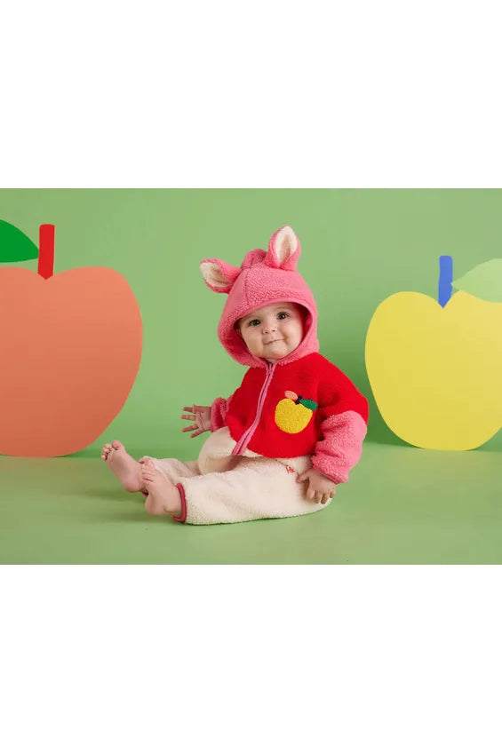 A is for Apple Baby Sherpa Roosuit