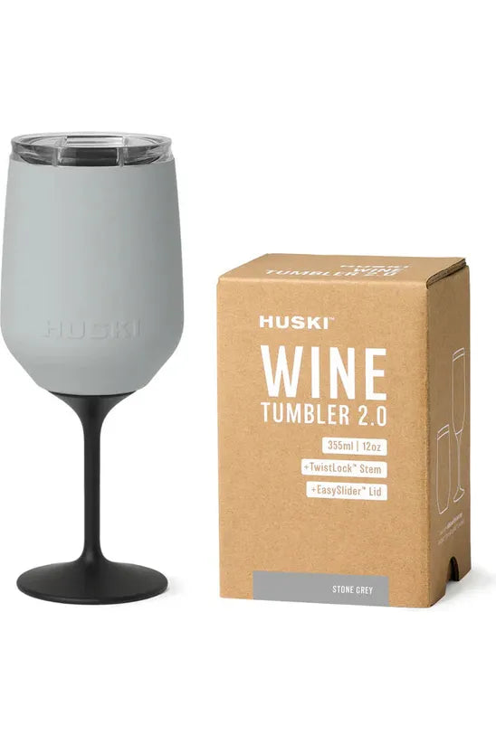 Huski Wine Tumbler 2.0 - Stone Grey
