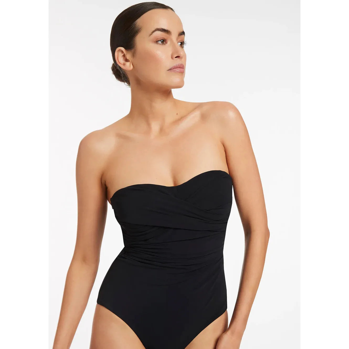 D-DD TWIST FRONT 1PCE - BLACK