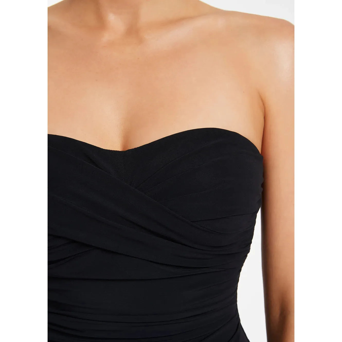 D-DD TWIST FRONT 1PCE - BLACK