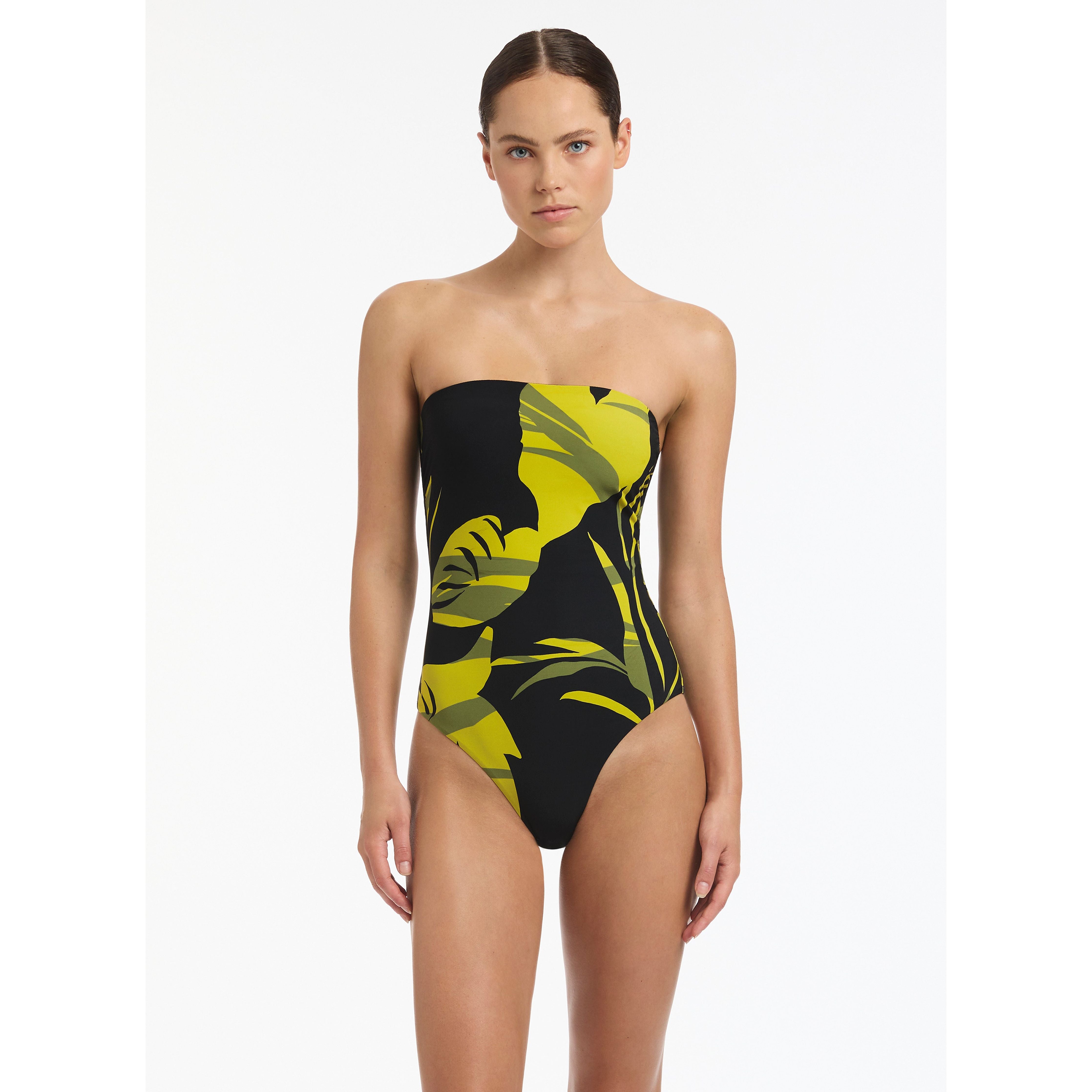 SHADOW PALM MINIMAL BANDEAU 1Pce BLACK