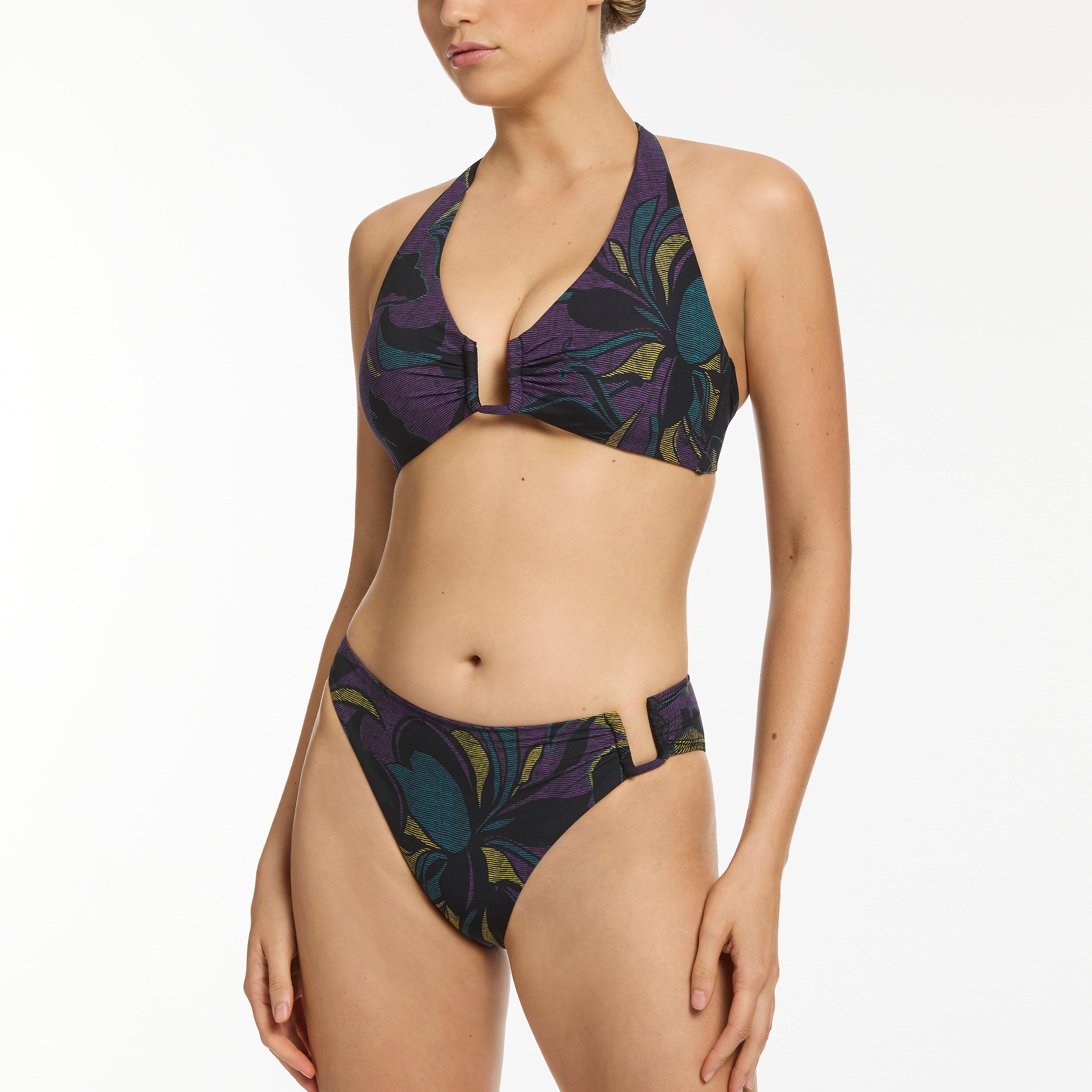 HIGH LEG BIKINI PANT - AMETHYST