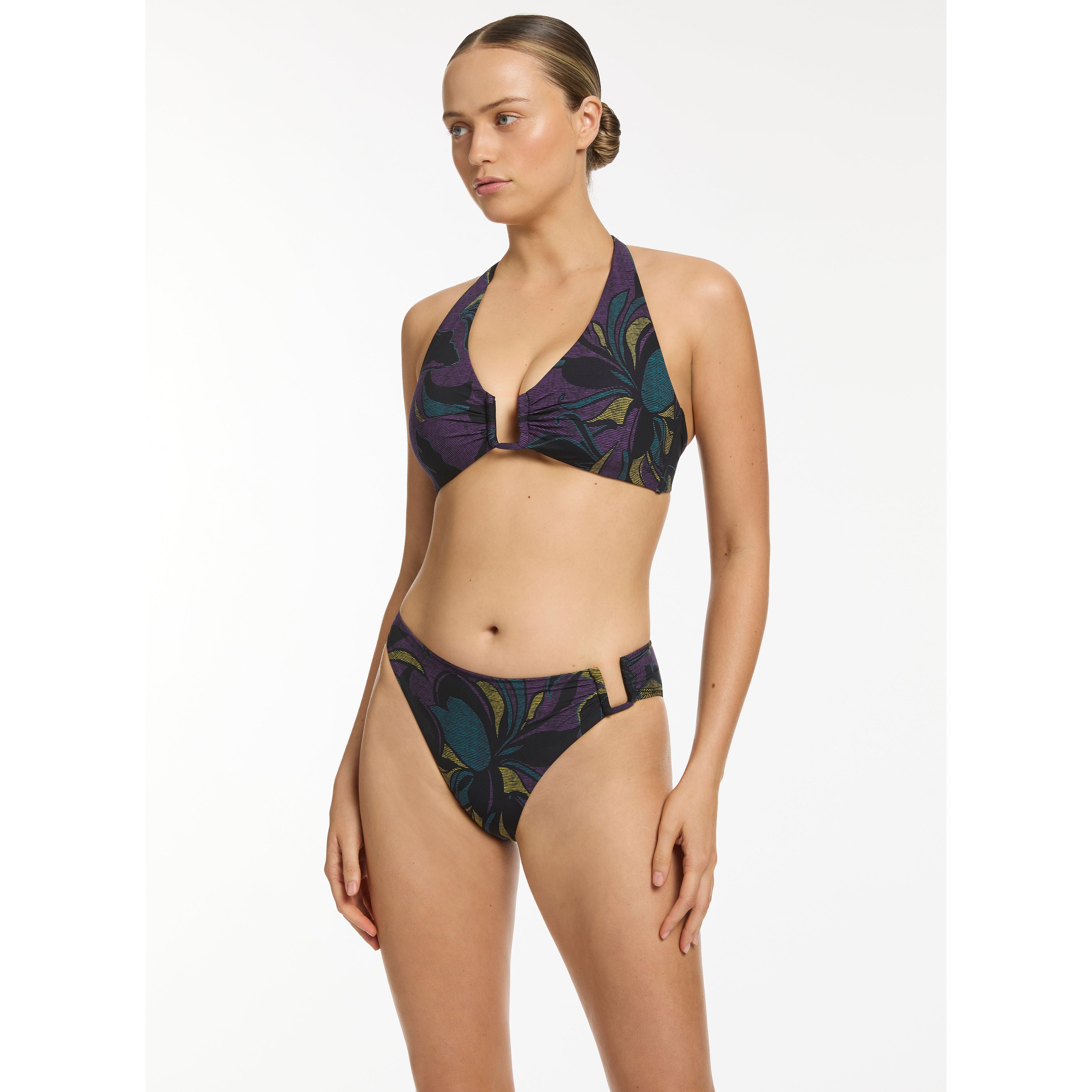 HIGH LEG BIKINI PANT - AMETHYST