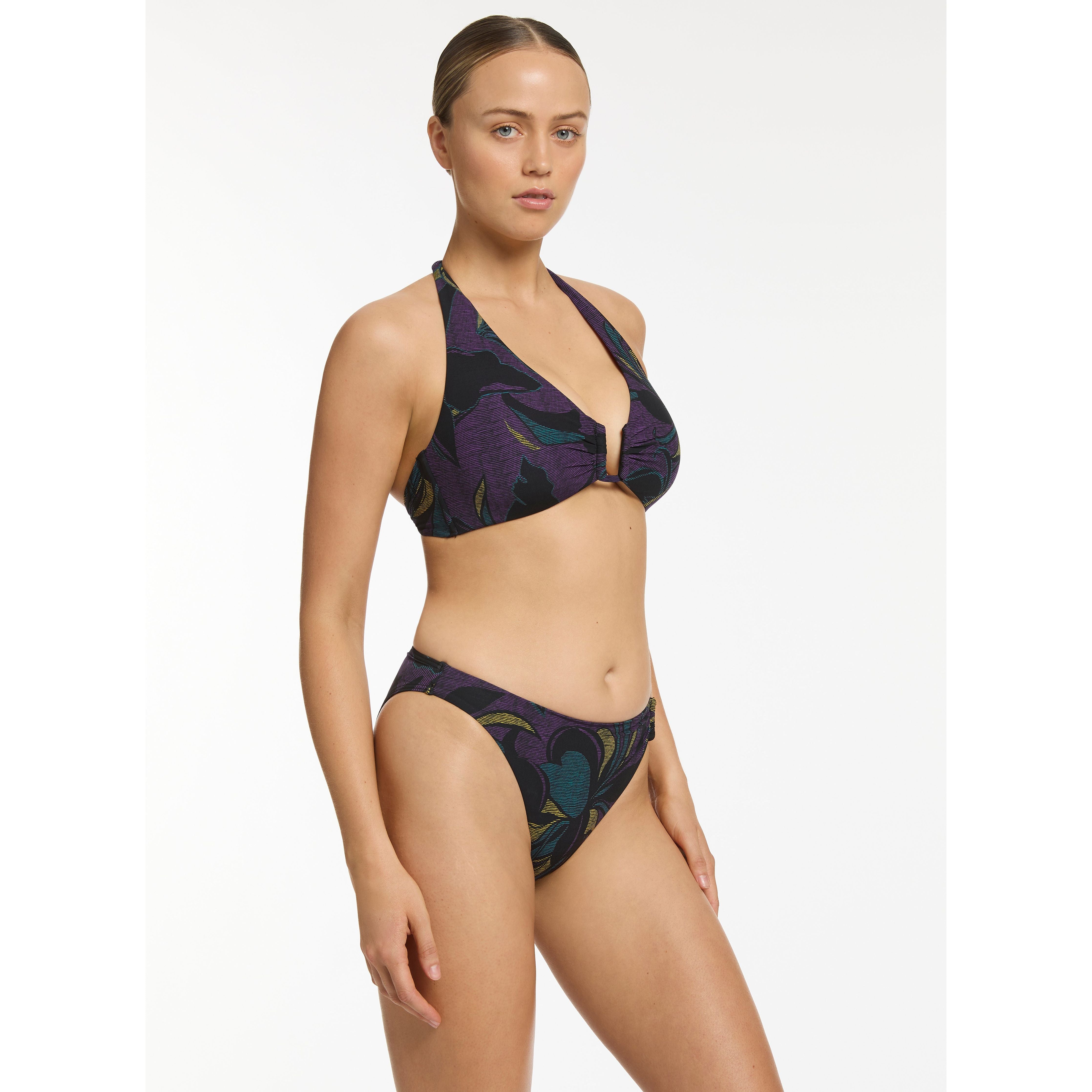 HIGH LEG BIKINI PANT - AMETHYST