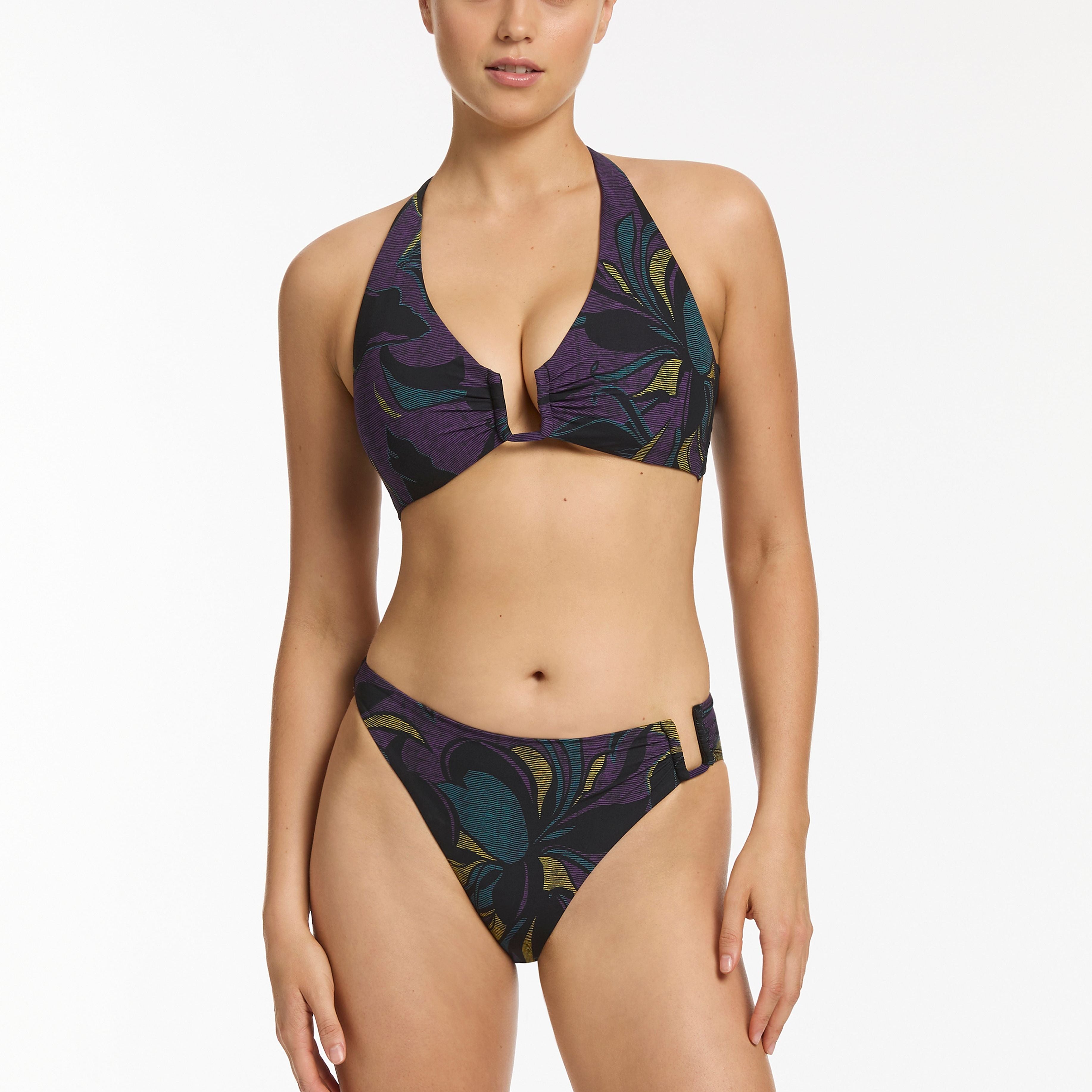 HIGH LEG BIKINI PANT - AMETHYST