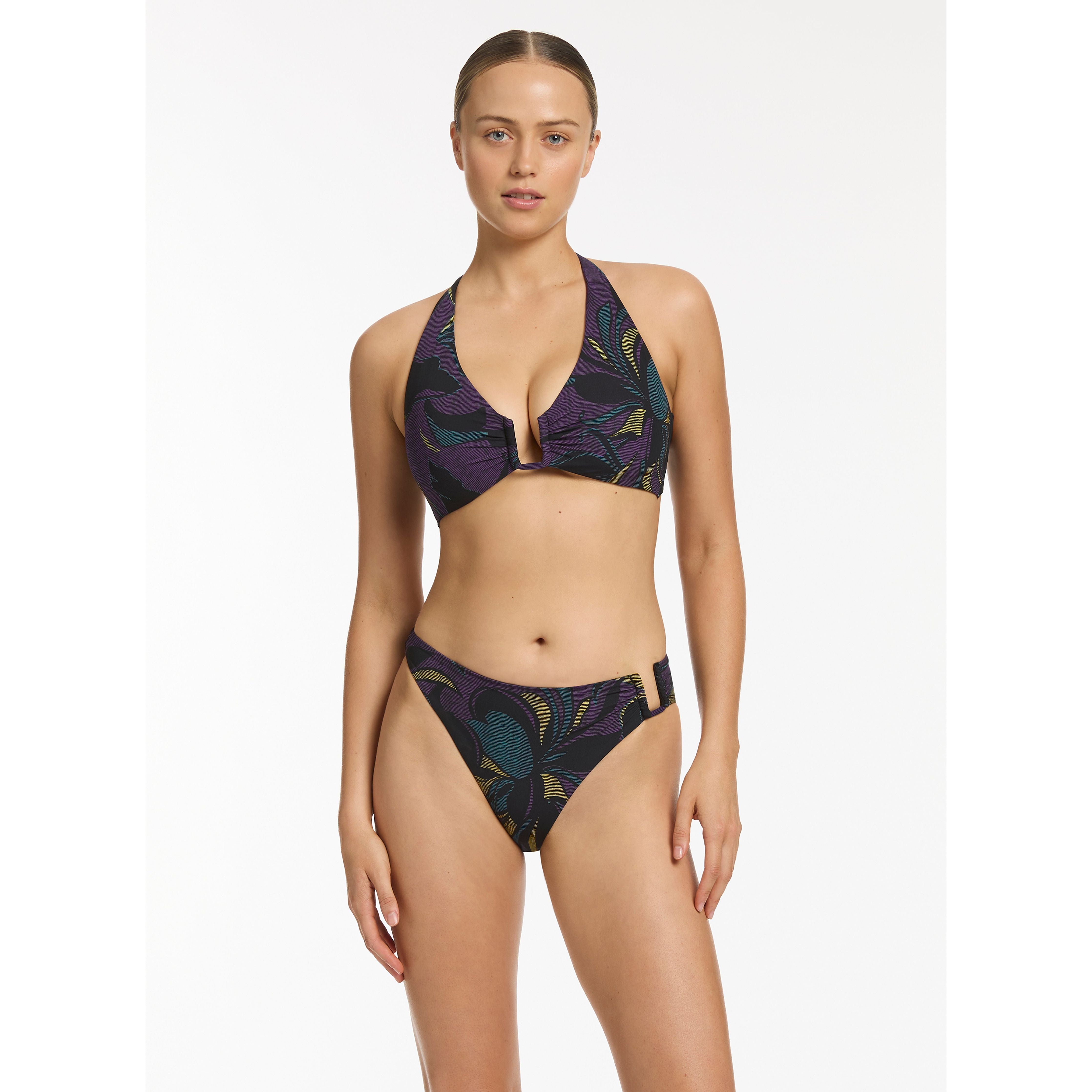 HIGH LEG BIKINI PANT - AMETHYST