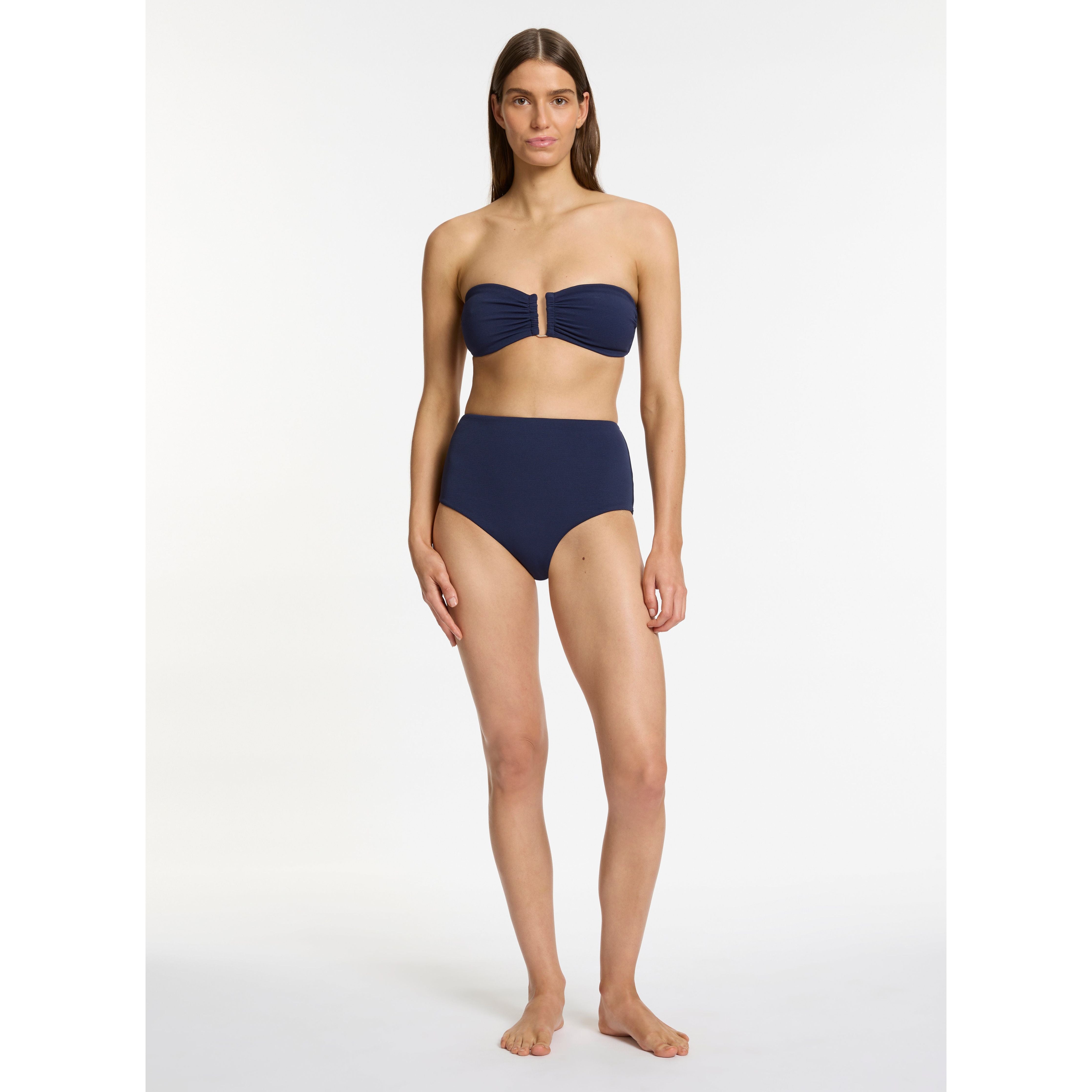 ISLA RIB U/TRIM BANDEAU TOP - INK