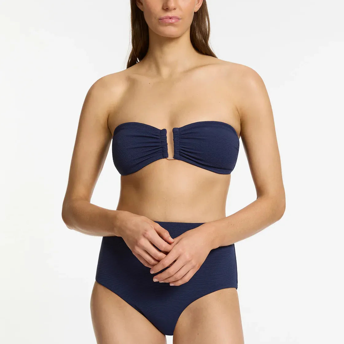 ISLA RIB HIGH WAIST PANT - INK