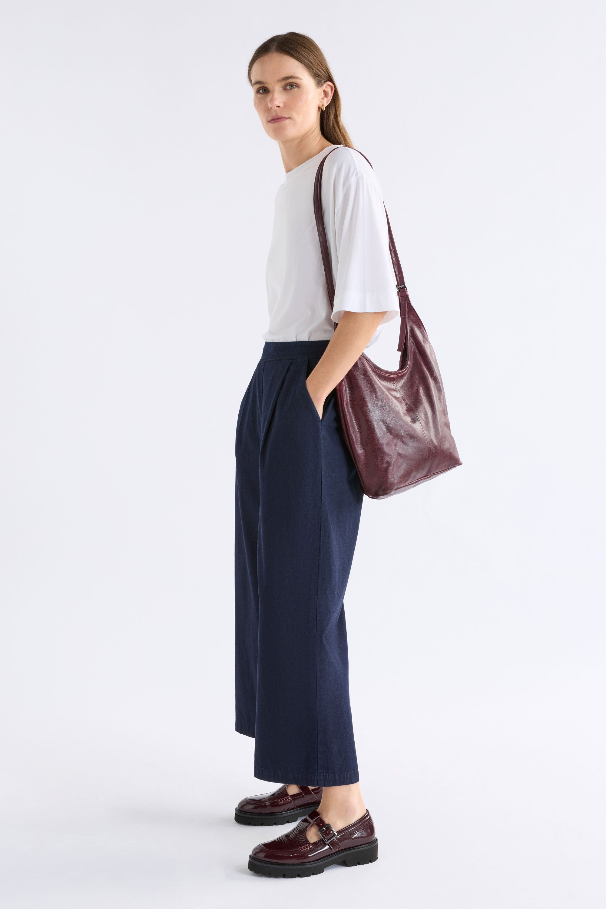 Gaele Large Crossbody Bag - Bordeaux