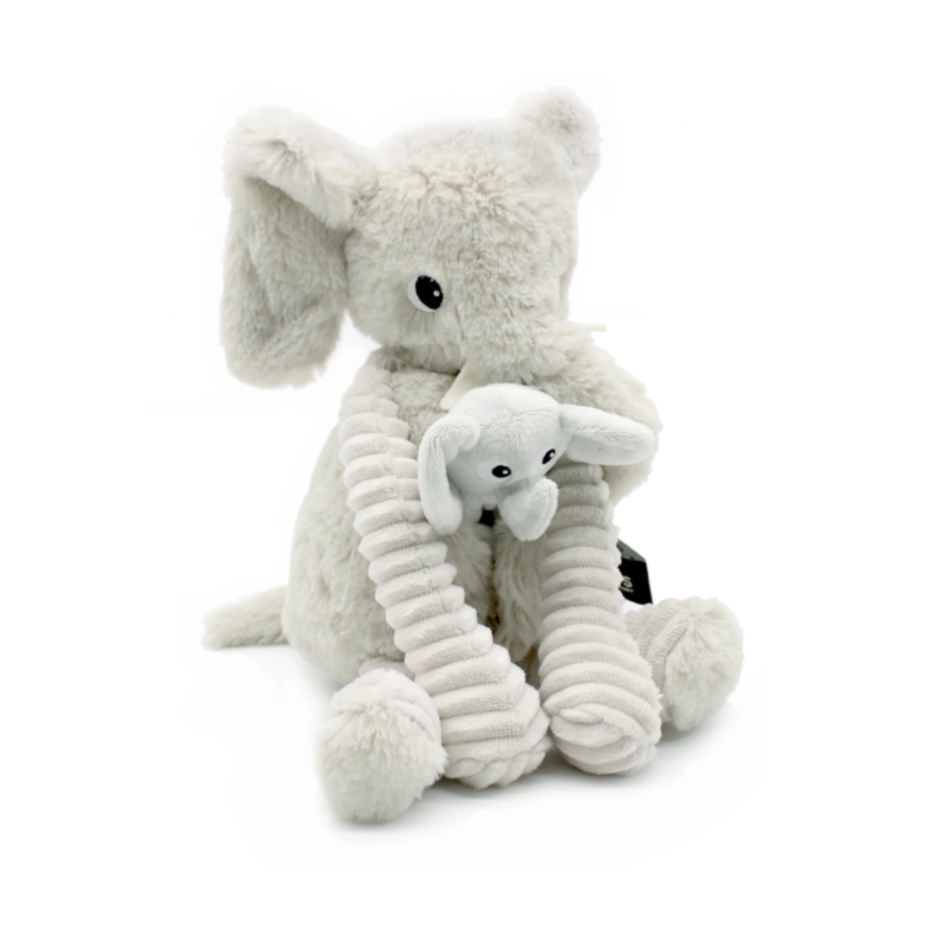 Dimoitou the Elephant - Mum and Baby - Light Grey