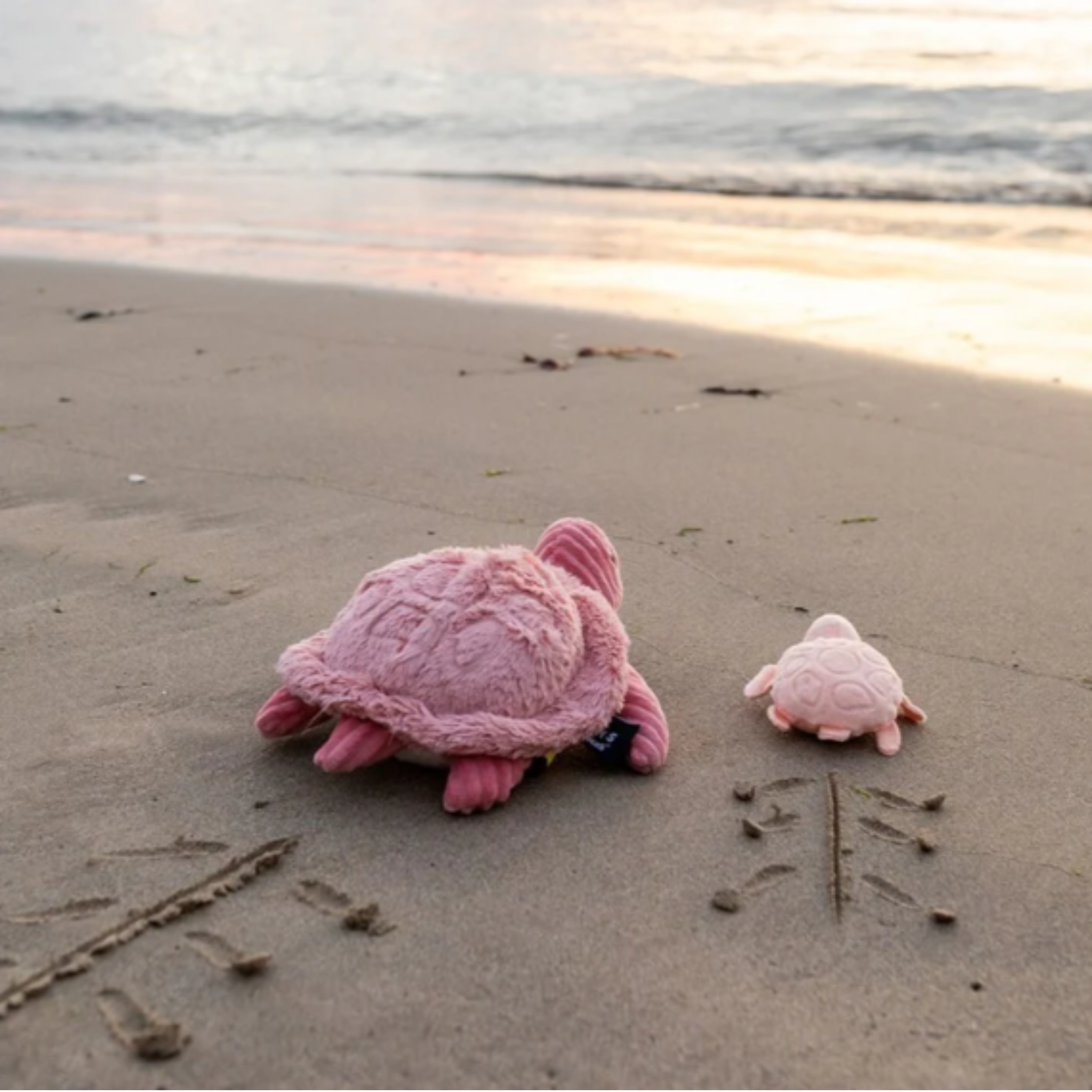 Sauvenout the Turtle- Mum and Baby -Pink