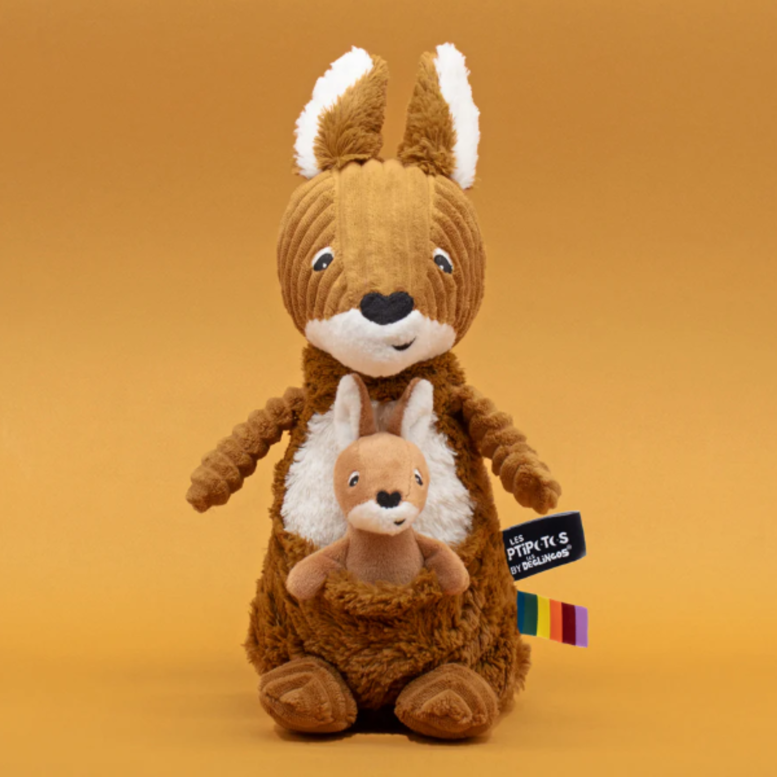 Allezou the Kangaroo  - Mum and Baby - Brown Sugar