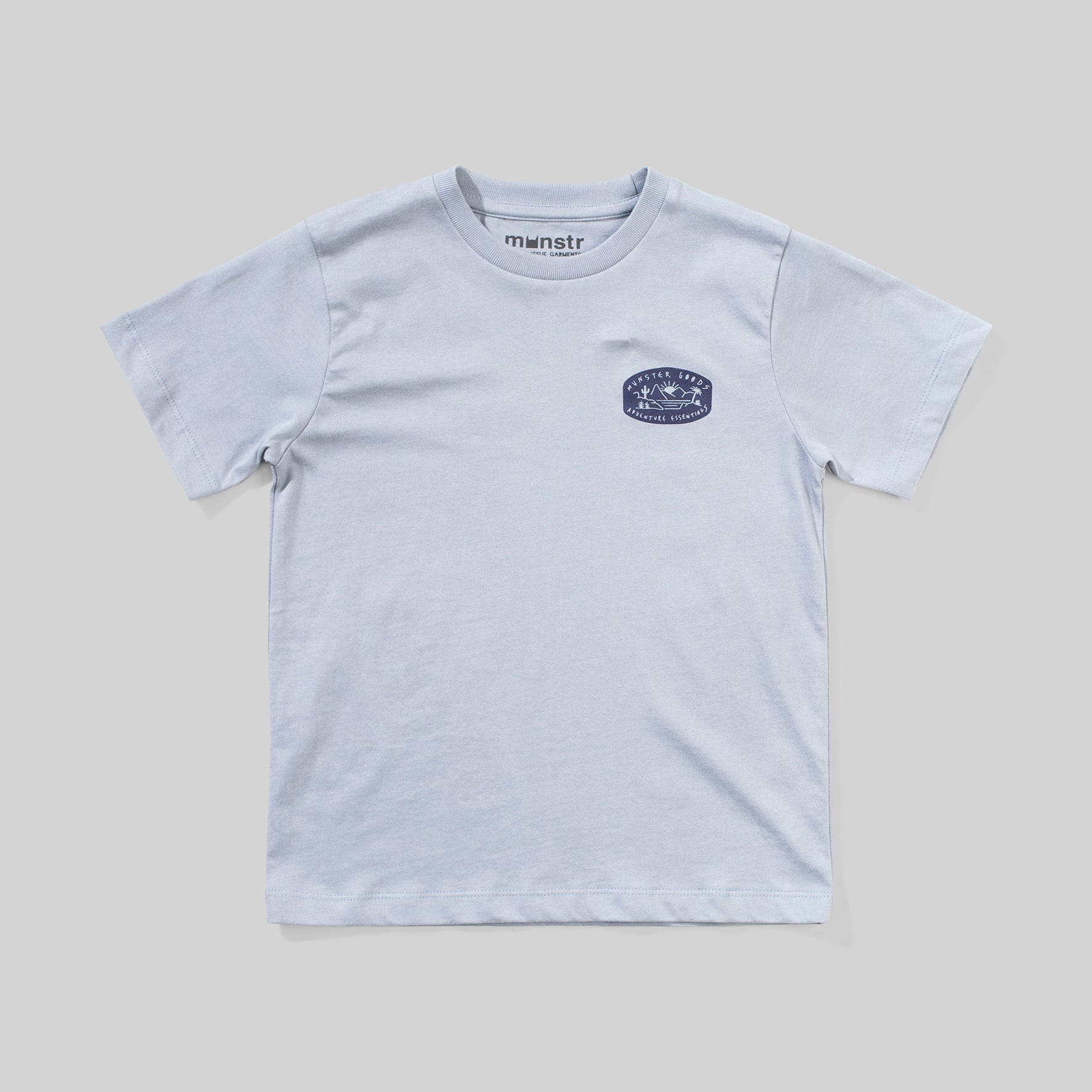 PALMLIFE SS TEE - MID BLUE