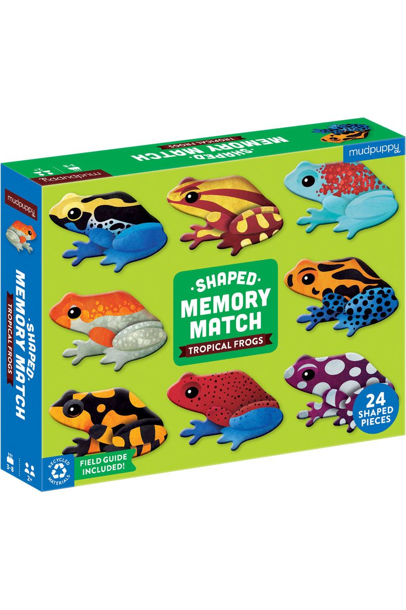 Shaped Memory Match - Frogs