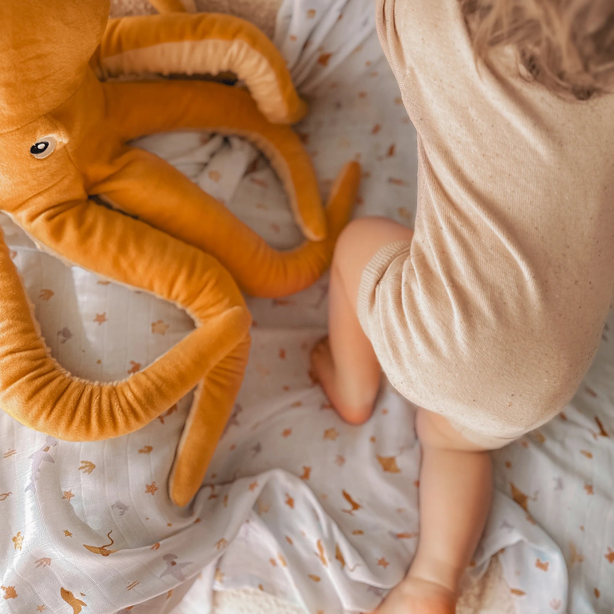 Ocean Creatures Organic Muslin Wrap