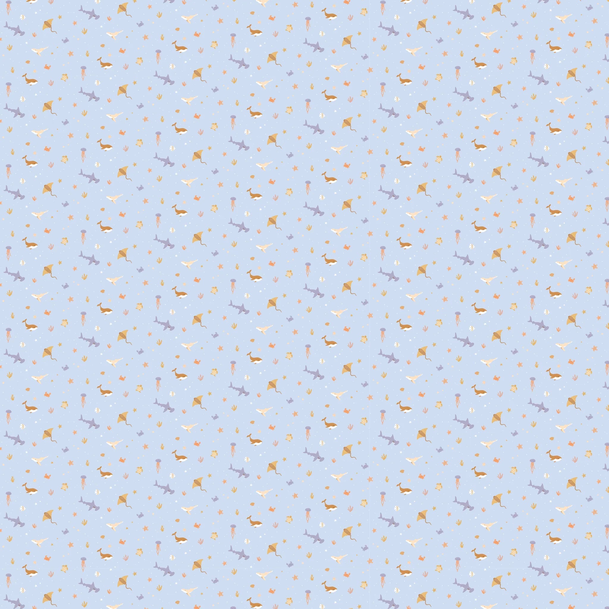 Ocean Creatures Organic Muslin Wrap