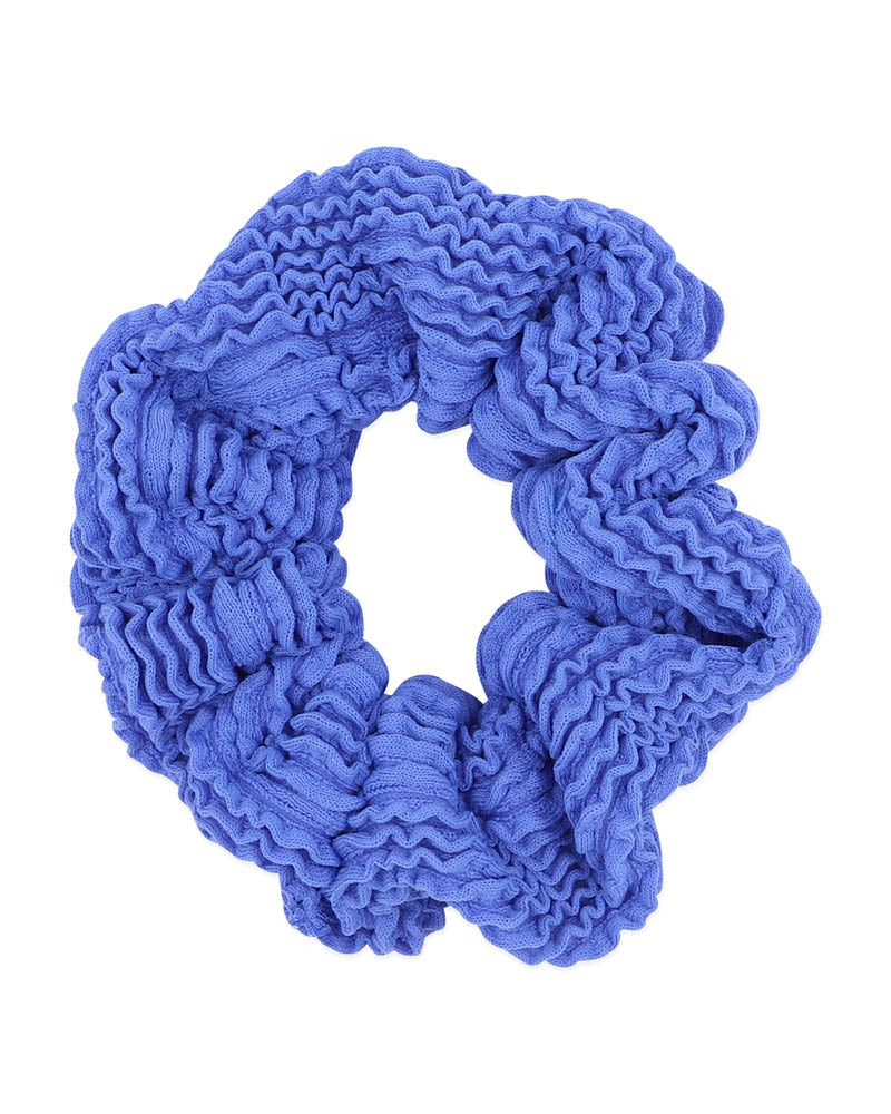 COBALT BLUE CRINKLE SCRUNCHIE