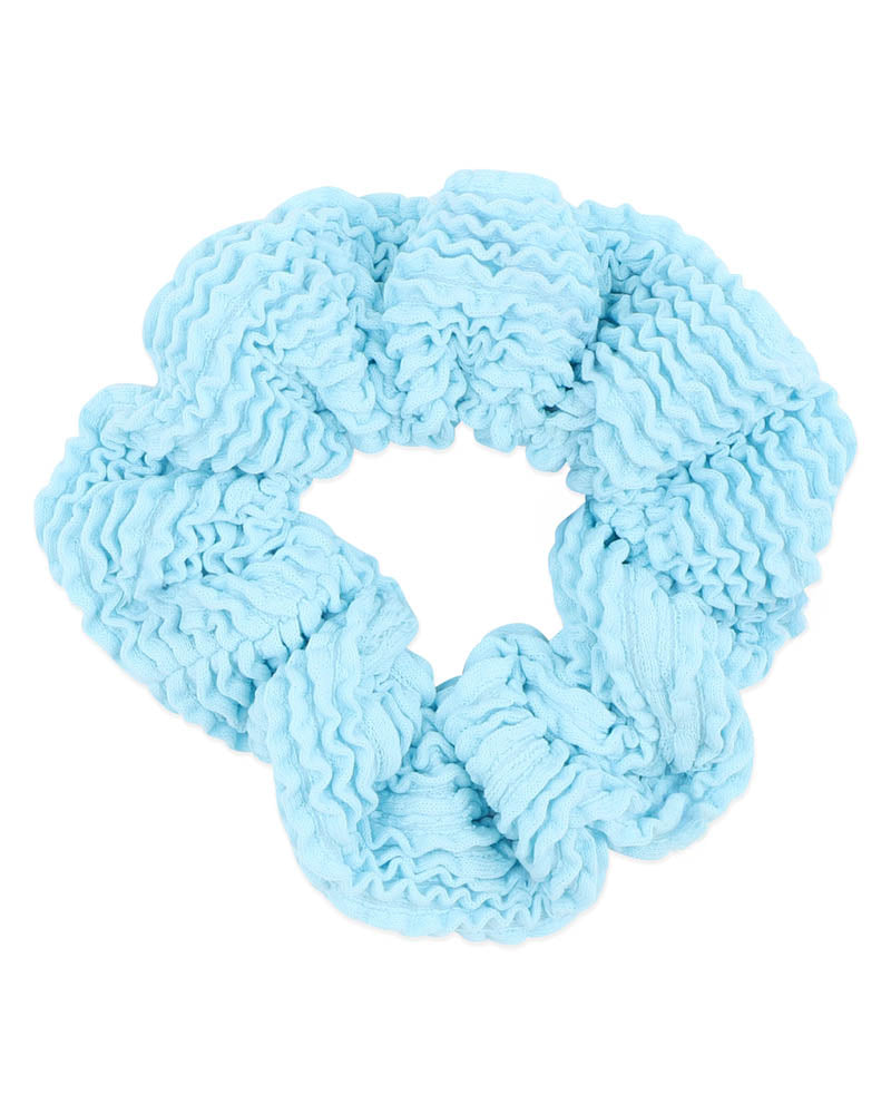 BLUE FIZZ CRINKLE SCRUNCHIE