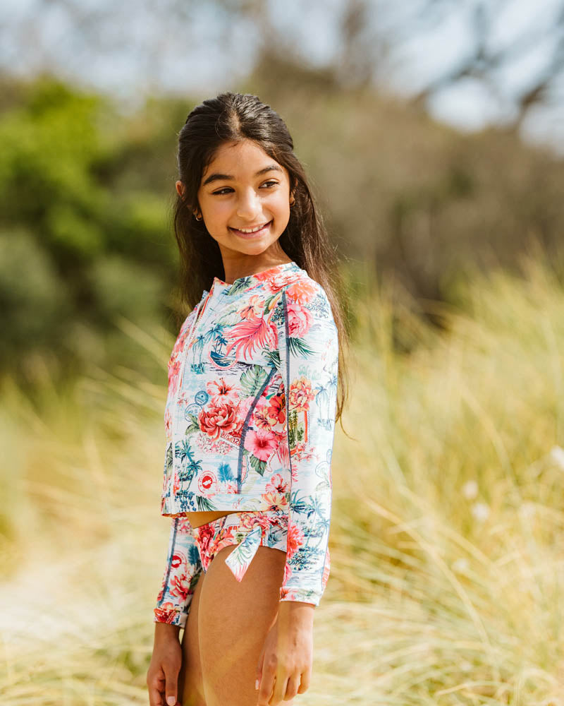 SELENA 3 PIECE TANKINI/RASH SET