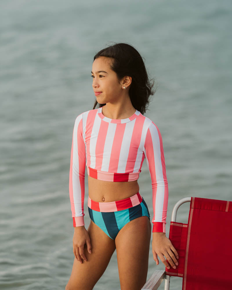 ASTRID MULTI STRIPE 3 PIECE SWIM SET
