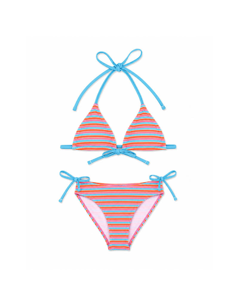 SELENA STRIPE TRI BIKINI