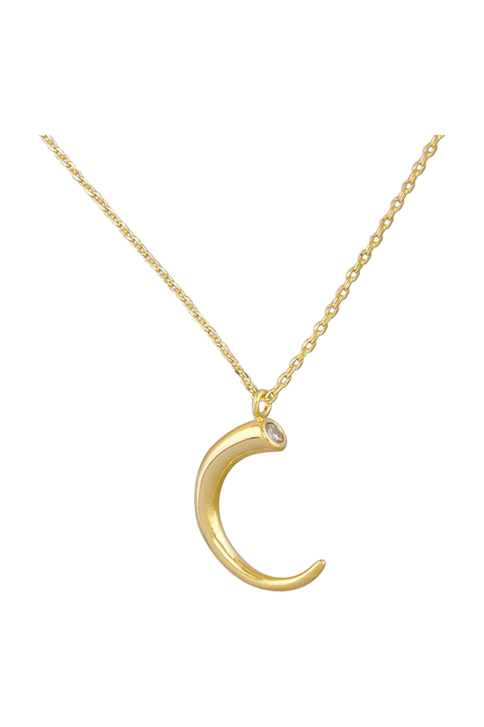 Gold moon Necklace