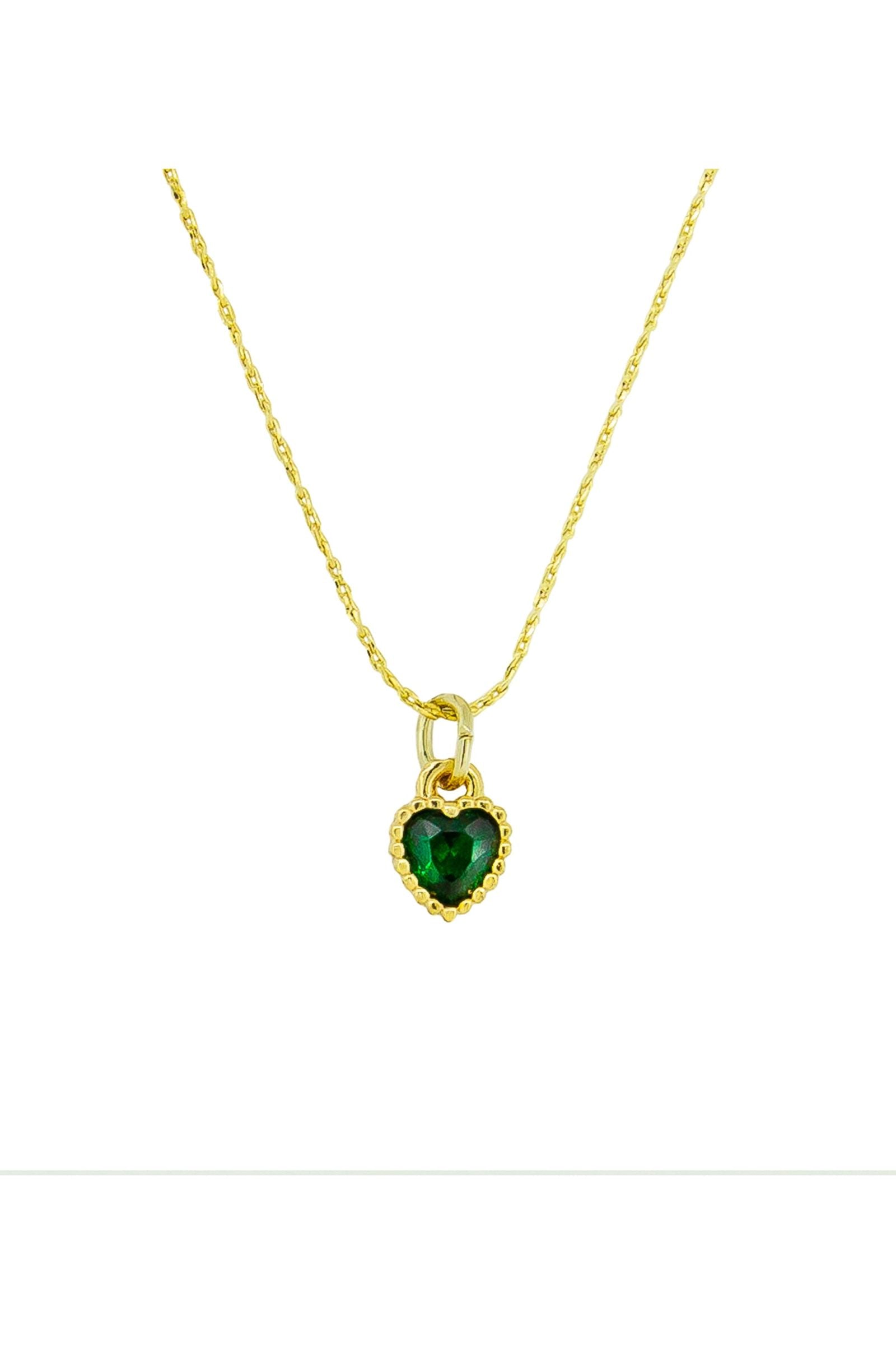 Emerald Heart Necklace