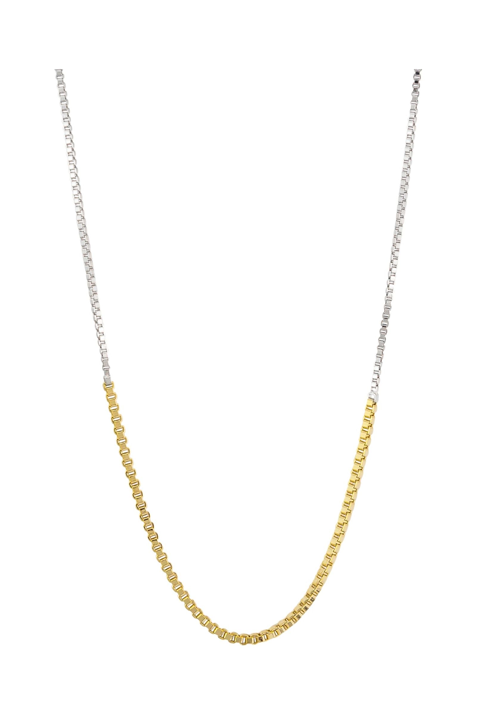 Gold and Silver Chain Necklace