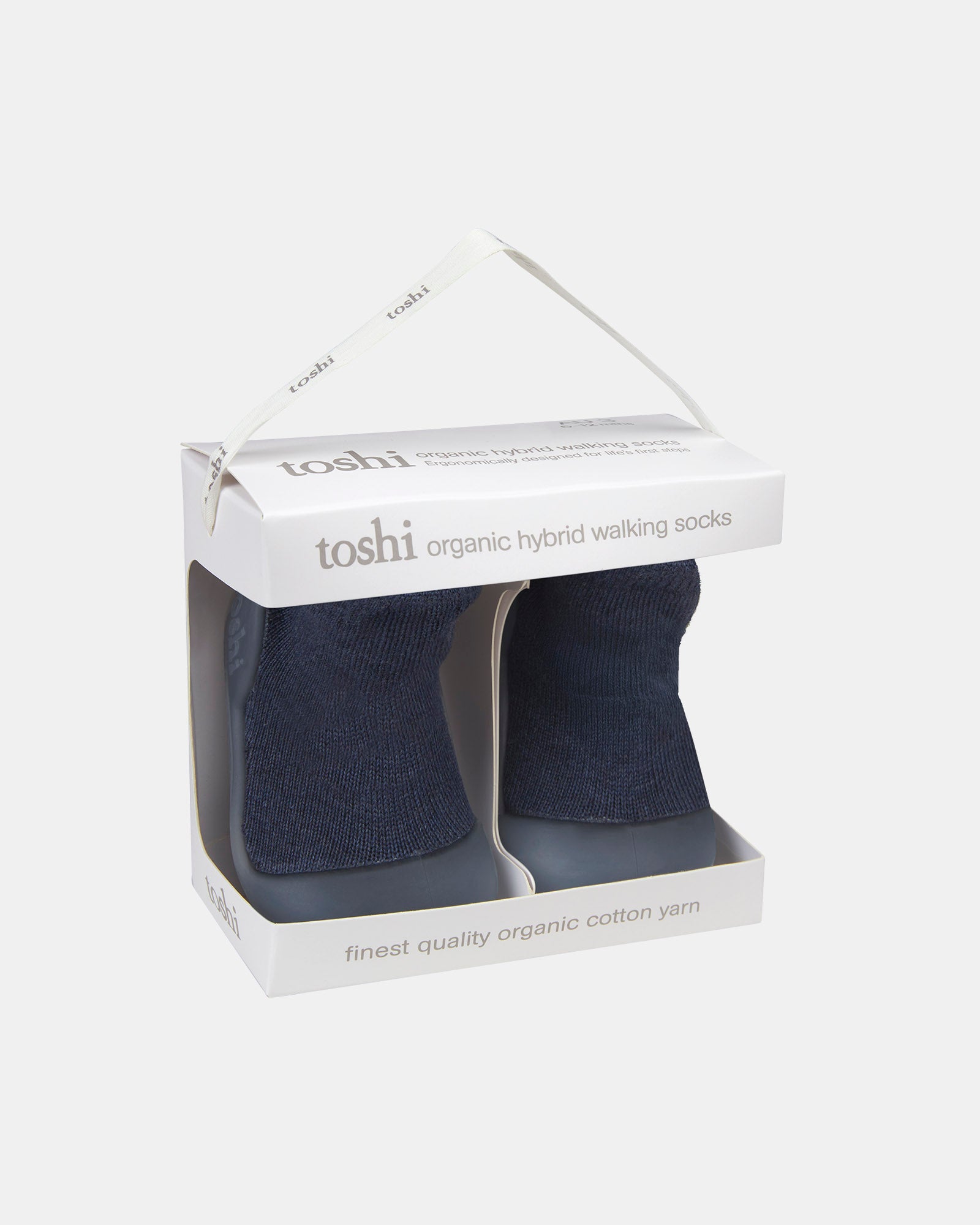 Organic Hybrid Walking Socks Dreamtime Footsteps - Ink