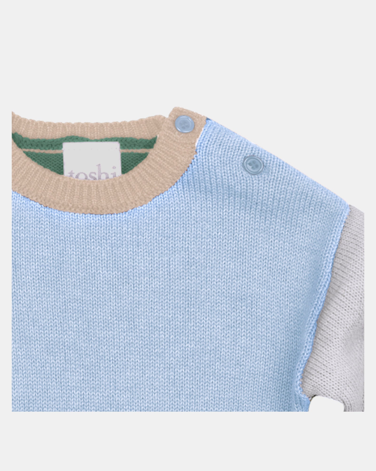 Organic Pullover Bobby - Bluebell