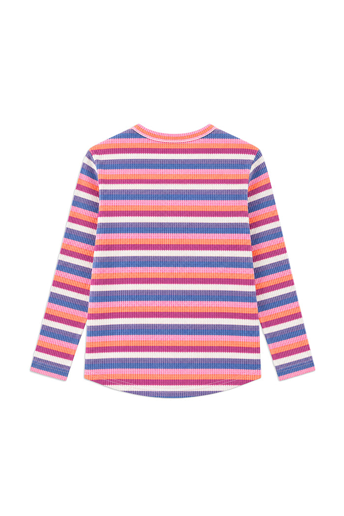 Pink Waffle Henley