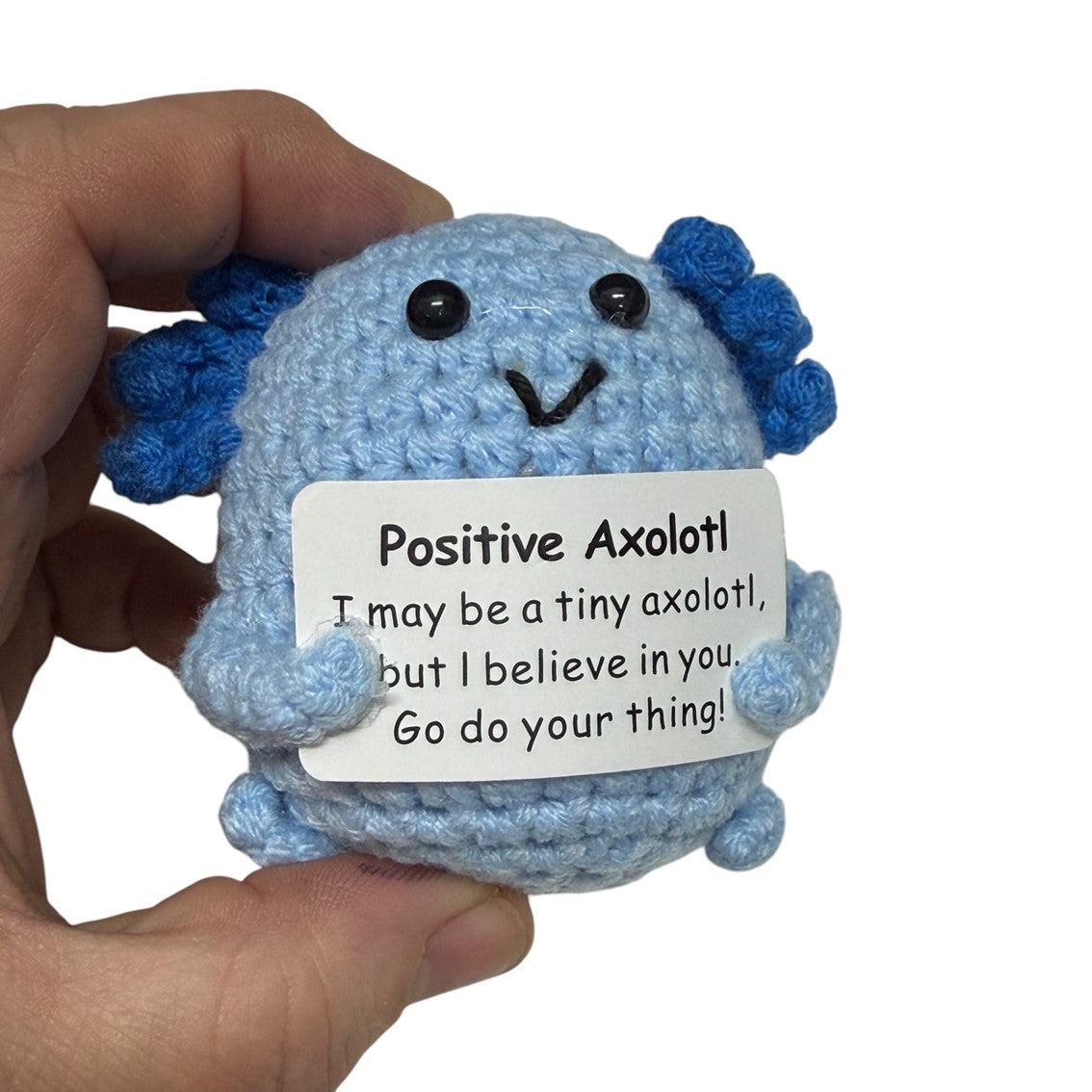 Positive Axolotl Crochet Plush - image 2
