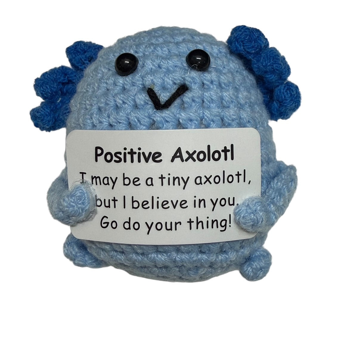 Positive Axolotl Crochet Plush - image 1