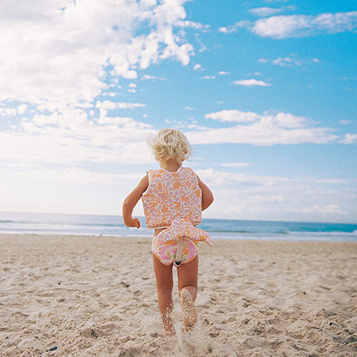 Kids Swim Vest 2-3 Ocean Magic Pink 3D